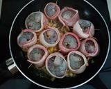 Hình bước làm 2 của món Tôm cuộn thịt xông khói
