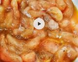 A picture of step 2 of Chilli Chicken.