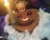 A picture of step 9 of Halloween spooky cake.