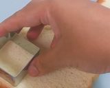 A picture of step 1 of No Cook Bread Sweet Sandwich.