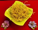 A picture of step 7 of Sev (शेव).