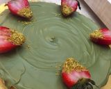 صورة لخطوة 6 من وصفة تشيز كيك الفستق مخبوز بالفرن 😋😋
