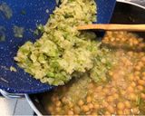 Foto del paso 5 de la receta: Garbanzos con tallitos de espinaca y pimiento 🫑