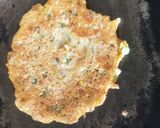 A picture of step 4 of Aloo Chilla 😋.