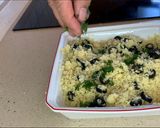 Foto del paso 5 de la receta: Ensalada de cuscús, berenjena asada, queso feta y manzana