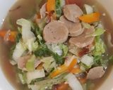 Foto langkah ke 4 dari resep 32. Cah Sawi Bakso.