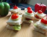 A picture of step 5 of One bite sandwiches.