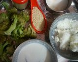 A picture of step 1 of Broccoli with Sesame Seeds Soup.