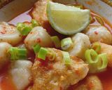 Foto langkah ke 5 dari resep Bakso aci kuah pedas.