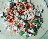 A picture of step 1 of Coriander parantha.