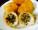 Hình bước làm 4 của món Bánh rán nhân thịt