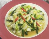 Foto langkah ke 7 dari resep Sawi Putih Kacang Panjang.