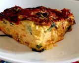 A picture of step 9 of My Smoked Bacon, Leek & Spinach Quiche 😆.