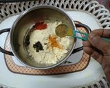 A picture of step 1 of Pudina Gatte Ki Sabji.