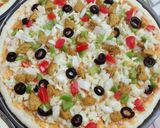 A picture of step 3 of Chicken Tikka Pizza 🍕🍕.