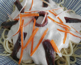Foto del paso 8 de la receta: Espaguetis con salsa de surimi