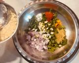 A picture of step 3 of Punjabi Styled Kadhi Pakora-Spinach Onion Fritters Dunked In Sour and Tangy Yogurt Curry😋.