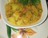 A picture of step 6 of Vegetable daliya.