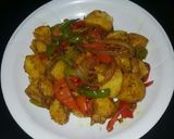 A picture of step 6 of Curry potato.