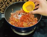 A picture of step 6 of CHATPATA RAJMA WRAP/RED KIDNEY BEANS BURRITOS.