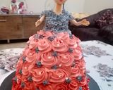 A picture of step 8 of Doll cake 🎂.