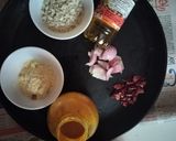 A picture of step 1 of Banana flower poha pakora.