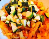 Lecsó cukkinivel, baconnel recept fázis 4 fotója