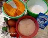 Foto langkah ke 1 dari resep Bolu kukus labu kuning.