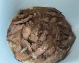 A picture of step 5 of Instant Pot Filipino Beef Steak (Bistek).