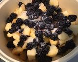 Une image de l'étape 5 de Compote de pommes aux deux prunes et mûres.