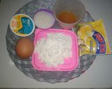 Foto langkah ke 1 dari resep Bolu kukus pop ice tanpa mixer.