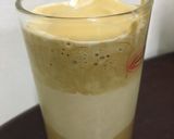 A picture of step 5 of Hand beaten cappuccino coffee.