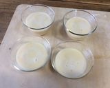 A picture of step 4 of Simple, steamed custard pudding.