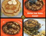 A picture of step 2 of 4 different types of Pancakes.