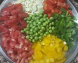 A picture of step 1 of Peas mix Vegetable Tikki.