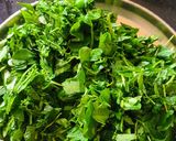 A picture of step 1 of Methi Matar.