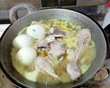 Foto langkah ke 3 dari resep Lontong Opor Ayam Semarang Komplit.