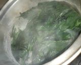 A picture of step 2 of Mutton spinach ♥️.