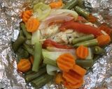 Foto del paso 5 de la receta: Sabanitas de mojarra con vegetales al vapor