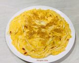 Foto langkah ke 5 dari resep Telur dadar 筊白筍,waterbamboo.