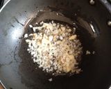 A picture of step 2 of Kadai soya chunks.