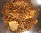 A picture of step 1 of Dark chocolate cheese truffle brownie.
