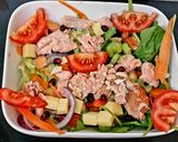 A picture of step 3 of My Smoked Salmon and smoked Cheese Salad 😍.