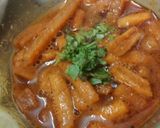 A picture of step 7 of Sev bhaji(savaji style).