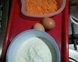 A picture of step 1 of Savoury (salty) carrot crepes.