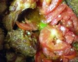 A picture of step 2 of Palak gosht.