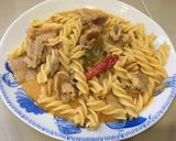 รูปขั้นตอนการทำที่ 4 ของ ฟูซิลีพะแนงหมู ง่ายๆ