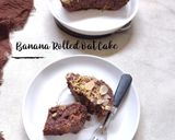 Foto langkah ke 4 dari resep Banana Rolled Oat Cake.