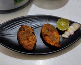 A picture of step 4 of Surmai fry.