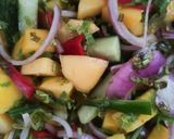 Gambar langkah 5 resipi Salad Mangga.